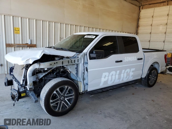 2023 Ford F-150 XL with VIN 1FTEW1CP2PKD69265, listed as a Copart auction lot 44341405 with 15,368 mi miles and Salvage Title. Bid and sale history available at DreamBid. Image 1.