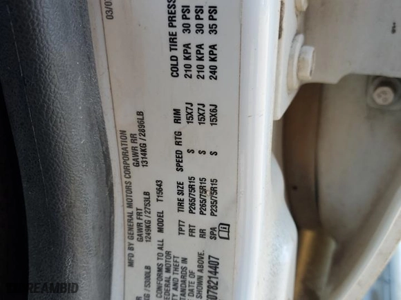 2007 Chevrolet Colorado LT w/2LT with VIN 1GCDT13E078214407, listed as a Copart auction lot 42565475 with 0 mi miles and Salvage Title. Bid and sale history available at carsss.com. Image 12.