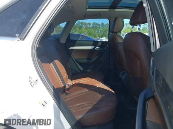 2015 Audi Q3 Premium Plus with VIN WA1EFCFS7FR010697, listed as a IAAI auction lot 41948566 with 167,001 mi miles and . Bid and sale history available at DreamBid. Image 8.