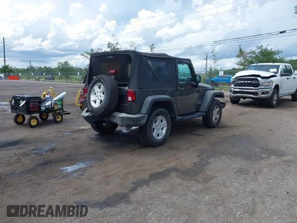 2016 Jeep Wrangler Black Bear with VIN 1C4AJWAGXGL258874, listed as a IAAI auction lot 42497153 with 93,294 mi miles and . Bid and sale history available at DreamBid. Image 4.