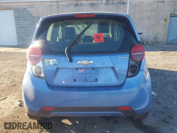 2013 Chevrolet Spark LT with VIN KL8CD6S92DC539765, listed as a Copart auction lot 43112075 with 129,147 mi miles and Clean Title. Bid and sale history available at carsss.com. Image 6.