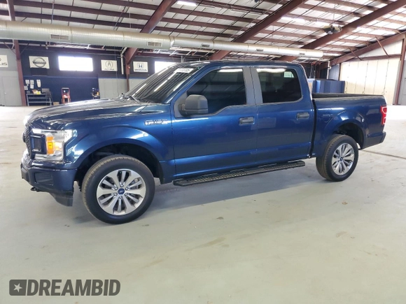 2018 Ford F-150 XL with VIN 1FTEW1E54JFC75495, listed as a Copart auction lot 55773705 with 156,324 mi miles and Clean Title. Bid and sale history available at DreamBid. Image 1.