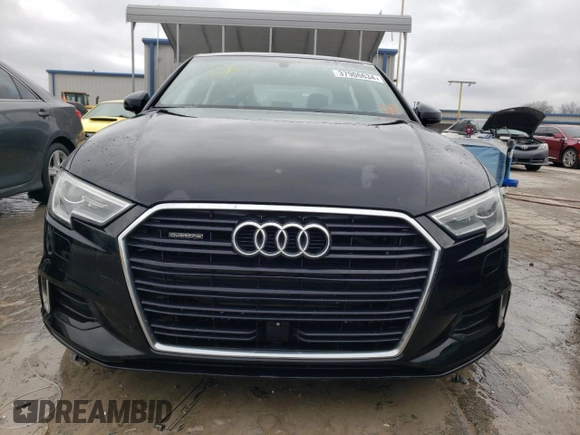 2017 Audi A3 Sedan Premium with VIN WAUB8GFF0H1010648, listed as a Copart auction lot 37906634 with 76,696 mi miles. Bid and sale history available at carsss.com. Image 5.