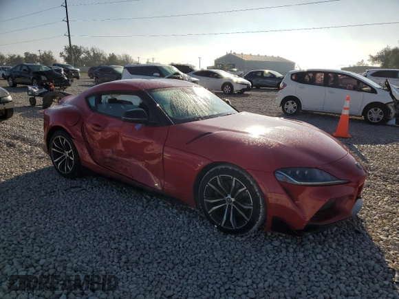 2021 Toyota Supra 2.0 z VIN WZ1DB2C0XMW043722, wystawiony jako Copart lot #82909334 z przebiegiem Nie podano mil oraz Szkoda całkowita • Salvage title. Historia ofert i sprzedaży dostępna na DreamBid. Obrazek 4.