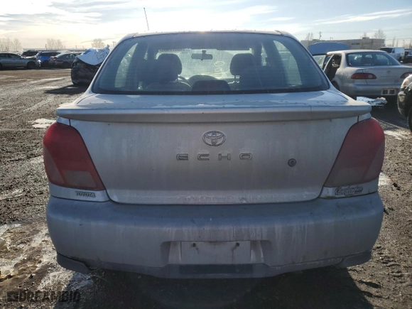 2002 Toyota ECHO with VIN JTDBT123820230000, listed as a Copart auction lot 46672405 with 368878 miles and Salvage Title. Bid and sale history available at carsss.com. Image 6.