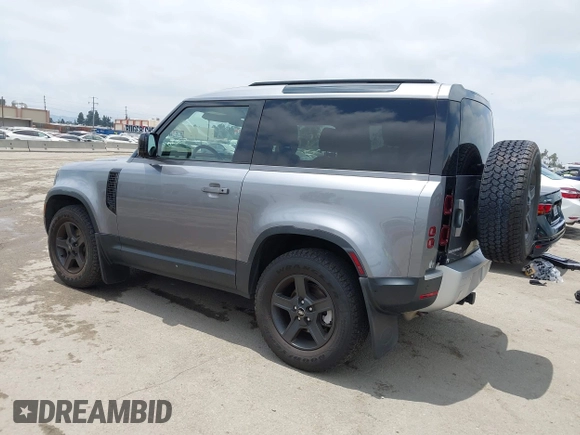 2021 Land Rover Defender with VIN SALEK6RX9M2059022, listed as a IAAI auction lot 42396995 with 53,015 mi miles and . Bid and sale history available at DreamBid. Image 3.