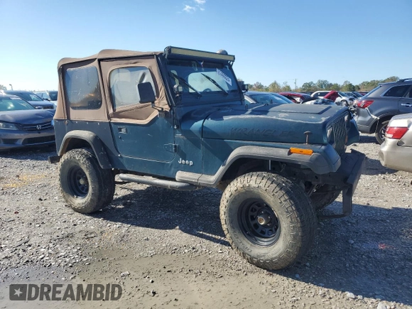 1995 Jeep Wrangler S with VIN 1J4FY19P8SP258828, listed as a Copart auction lot 81400024 with 165,662 mi miles and Salvage Title. Bid and sale history available at carsss.com. Image 4.
