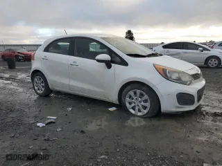 2013 Kia Rio SX with VIN KNADM5A30D6110381, listed as a Copart auction lot 85610034 with 161,673 mi miles and Salvage Title. Bid and sale history available at carsss.com. Image 4.