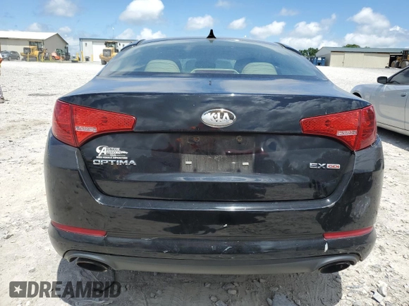 2013 Kia Optima EX with VIN 5XXGN4A77DG176339, listed as a Copart auction lot 61383295 with 144,799 mi miles and Salvage title. Bid and sale history available at DreamBid. Image 6.