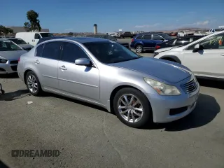 2008 Infiniti G35 with VIN JNKBV61E68M215778, listed as a Copart auction lot 75065994 with 128,481 mi miles and Salvage Title. Bid and sale history available at DreamBid. Image 4.
