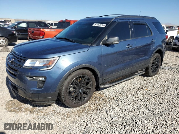 2019 Ford Explorer XLT z VIN 1FM5K8D88KGA39097, wystawiony jako Copart lot #61062594 z przebiegiem 35 578 mil mil oraz Szkoda całkowita • Salvage title. Historia ofert i sprzedaży dostępna na DreamBid. Obrazek 1.