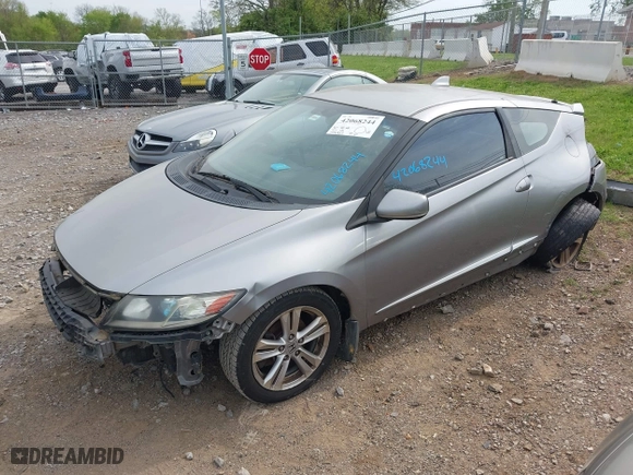 2011 Honda CR-Z EX with VIN JHMZF1D68BS000215, listed as a IAAI auction lot 42068244 with 154,707 mi miles. Bid and sale history available at carsss.com. Image 2.