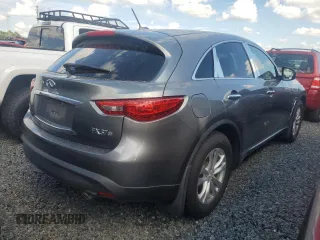2013 Infiniti FX with VIN JN8CS1MU0DM141647, listed as a Copart auction lot 74251064 with Not Provided miles and Salvage Title. Bid and sale history available at DreamBid. Image 3.