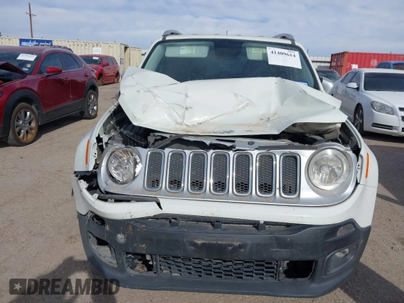 2016 Jeep Renegade Limited with VIN ZACCJADT6GPC88812, listed as a IAAI auction lot 41409614 with 99,243 mi miles and . Bid and sale history available at DreamBid. Image 6.