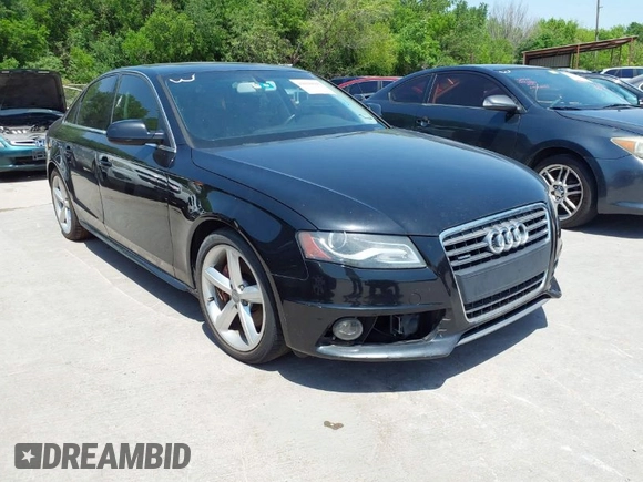 2012 Audi A4 Prestige with VIN WAUKFBFL3CN002477, listed as a IAAI auction lot 42020693 with 106,264 mi miles. Bid and sale history available at carsss.com. Image 1.