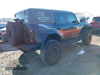 2023 Ford Bronco Raptor with VIN 1FMEE5JR3PLB78989, listed as a IAAI auction lot 41326852 with 9,134 mi miles. Bid and sale history available at carsss.com. Image 4.
