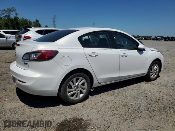 2013 Mazda 3 i Touring with VIN JM1BL1V77D1766125, listed as a Copart auction lot 53428765 with 84,861 mi miles and Non Repairable. Bid and sale history available at DreamBid. Image 3.