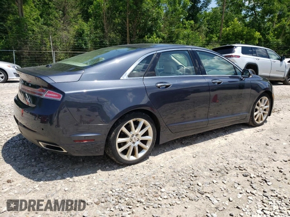 2014 Lincoln MKZ with VIN 3LN6L2JK1ER815422, listed as a Copart auction lot 63425755 with 127,094 mi miles and Salvage title. Bid and sale history available at DreamBid. Image 3.