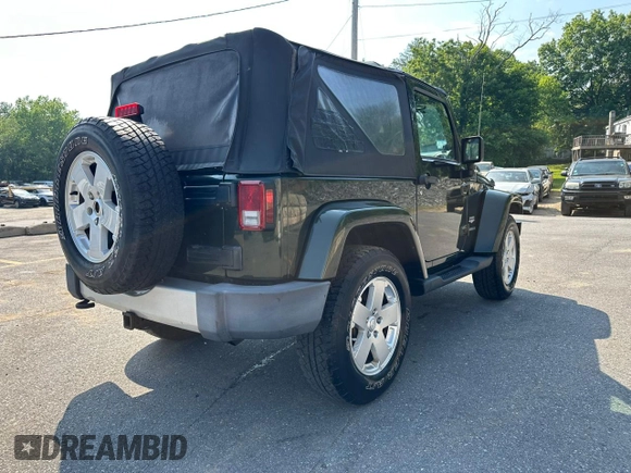 2010 Jeep Wrangler Sahara with VIN 1J4AA5D18AL222491, listed as a Copart auction lot 60045815 with 173,280 mi miles and Clean title. Bid and sale history available at DreamBid. Image 3.