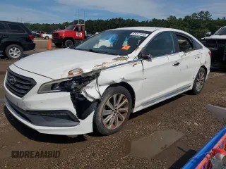 2015 Hyundai Sonata Sport with VIN 5NPE34AF8FH081784, listed as a Copart auction lot 58477355 with 216,957 mi miles and Clean title. Bid and sale history available at DreamBid. Image 1.