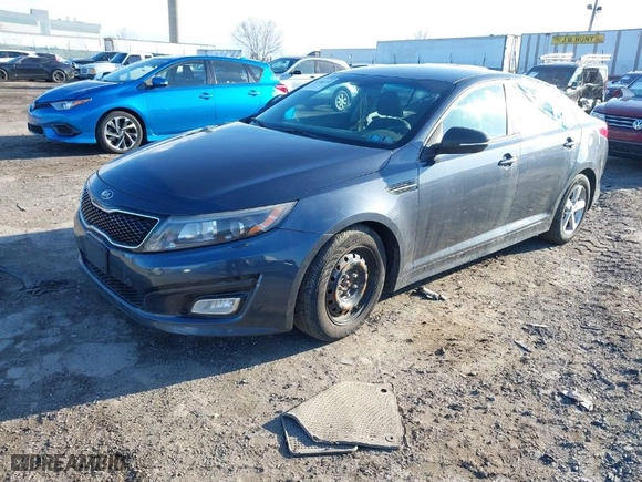 2015 Kia Optima LX with VIN 5XXGM4A75FG394494, listed as a IAAI auction lot 41596274 with 1 mi miles. Bid and sale history available at carsss.com. Image 2.