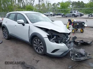 2019 Mazda CX-3 Touring with VIN JM1DKDC7XK0444355, listed as a IAAI auction lot 41932391 with 32,356 mi miles. Bid and sale history available at carsss.com. Image 1.