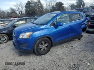 2015 Chevrolet Trax LT with VIN KL7CJLSB4FB177946, listed as a Copart auction lot 46938495 with 136,114 mi miles and Salvage Title. Bid and sale history available at carsss.com. Image 1.