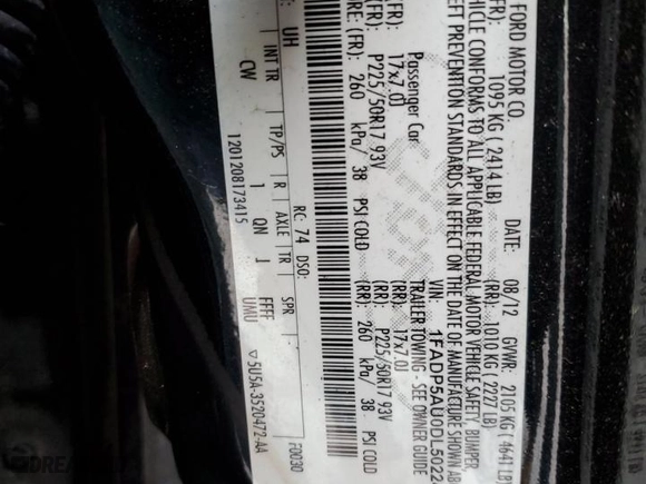 2013 Ford C-Max Hybrid SE with VIN 1FADP5AU0DL502240, listed as a Copart auction lot 45480735 with 76,155 mi miles and Salvage Title. Bid and sale history available at carsss.com. Image 13.