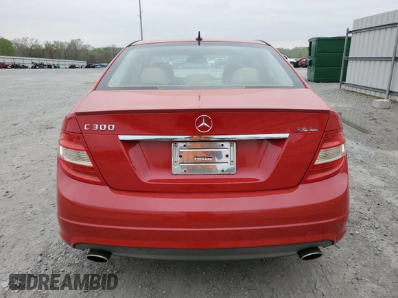 2011 Mercedes-Benz C with VIN WDDGF5EBXBR158693, listed as a Copart auction lot 51616425 with 123,994 mi miles and Salvage Title. Bid and sale history available at carsss.com. Image 6.