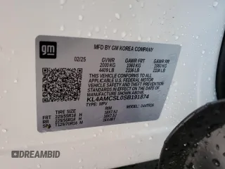 2025 Buick Encore GX Preferred с VIN KL4AMCSL0SB191874, выставлен на аукционе Copart как лот 58989165 с пробегом 2 423 миль миль и Чистый • Clean title. История ставок и продаж доступна на DreamBid. Изображение 14.