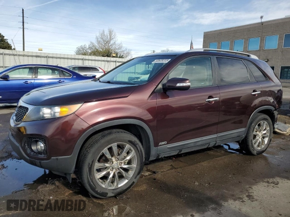 2011 Kia Sorento EX with VIN 5XYKUDA23BG037819, listed as a Copart auction lot 50608335 with 120,445 mi miles and Salvage Title. Bid and sale history available at DreamBid. Image 1.