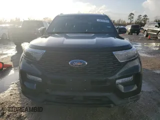 2022 Ford Explorer ST-Line with VIN 1FMSK7KH1NGA28334, listed as a Copart auction lot 85767614 with 44,802 mi miles and Salvage Title. Bid and sale history available at carsss.com. Image 5.