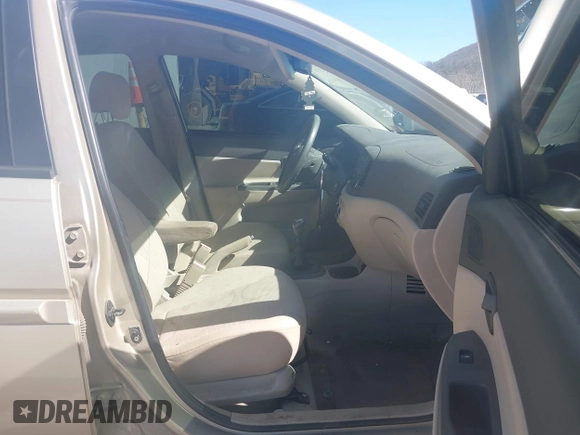 2007 Hyundai Accent GLS with VIN KMHCN46CX7U093034, listed as a IAAI auction lot 41855739 with 152,449 mi miles. Bid and sale history available at carsss.com. Image 5.
