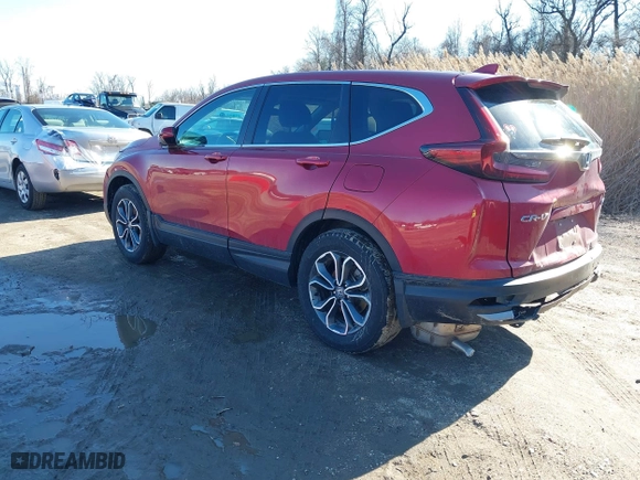 2022 Honda CR-V EX with VIN 7FARW2H57NE019482, listed as a IAAI auction lot 41588395 with 107,031 mi miles. Bid and sale history available at carsss.com. Image 3.