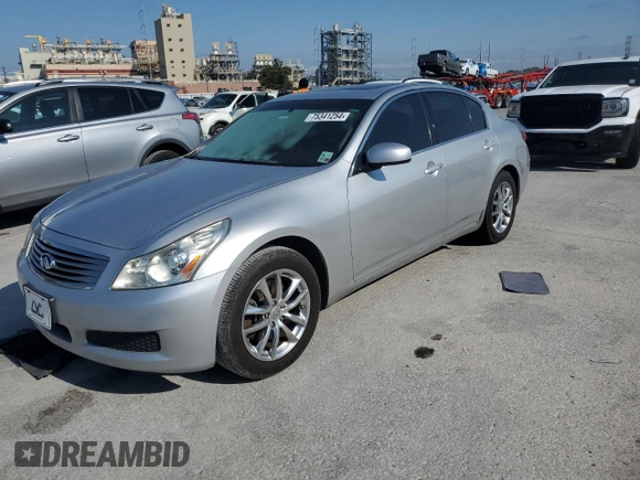 2008 Infiniti G35 x with VIN JNKBV61F48M267628, listed as a Copart auction lot 75341254 with Not Provided miles and Clean Title. Bid and sale history available at DreamBid. Image 1.