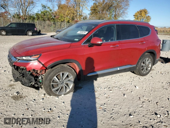 2019 Hyundai Santa Fe Ultimate with VIN 5NMS5CAD6KH068464, listed as a Copart auction lot 77630254 with 90,172 mi miles and Salvage Title. Bid and sale history available at carsss.com. Image 1.