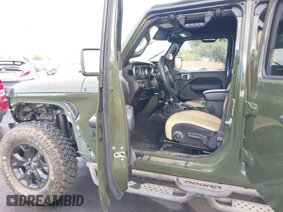 2023 Jeep Wrangler Unlimited Willys Sport with VIN 1C4HJXDM0PW515898, listed as a IAAI auction lot 41419267 with 10,964 mi miles and . Bid and sale history available at DreamBid. Image 5.