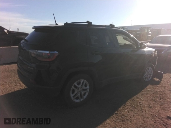 2017 Jeep Compass Sport z VIN 3C4NJCABXHT643474, wystawiony jako Copart lot #53654615 z przebiegiem 79 855 mil mil oraz Szkoda całkowita • Salvage title. Historia ofert i sprzedaży dostępna na DreamBid. Obrazek 3.