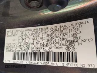 2011 Toyota Tacoma with VIN 3TMMU4FN0BM032561, listed as a IAAI auction lot 41190472 with 188,862 mi miles and . Bid and sale history available at DreamBid. Image 9.
