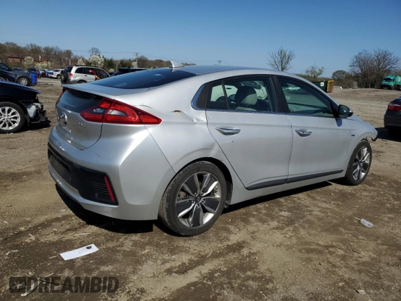 2018 Hyundai Ioniq Limited with VIN KMHC05LCXJU097276, listed as a Copart auction lot 51117795 with 73,779 mi miles and Salvage title. Bid and sale history available at DreamBid. Image 3.