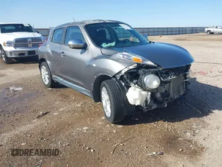 2014 Nissan Juke S with VIN JN8AF5MR6ET454515, listed as a IAAI auction lot 41973635 with 113,399 mi miles and . Bid and sale history available at DreamBid. Image 1.