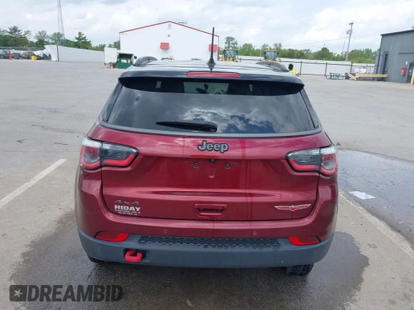 2021 Jeep Compass Trailhawk with VIN 3C4NJDDB6MT502932, listed as a IAAI auction lot 42209945 with 63,119 mi miles and . Bid and sale history available at DreamBid. Image 16.