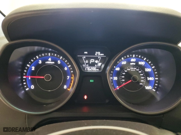 2016 Hyundai Elantra GL with VIN 5NPDH4AE2GH799014, listed as a Copart auction lot 43185425 with 176,286 mi miles and Salvage Title. Bid and sale history available at carsss.com. Image 9.
