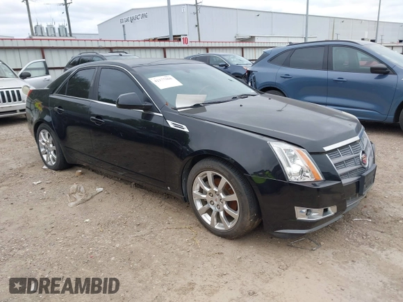 2009 Cadillac CTS RWD w/1SB with VIN 1G6DV57V390109182, listed as a IAAI auction lot 42177968 with Not Provided miles. Bid and sale history available at carsss.com. Image 1.