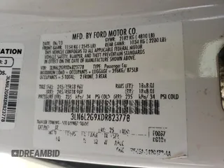 2013 Lincoln MKZ с VIN 3LN6L2G9XDR823778, выставлен на аукционе Copart как лот 57153255 с пробегом 140 184 миль миль и Списание • Salvage title. История ставок и продаж доступна на DreamBid. Изображение 12.