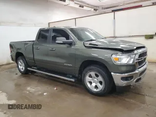 2021 Ram 1500 Big Horn with VIN 1C6SRFBT3MN696054, listed as a Copart auction lot 73539964 with 53,278 mi miles and Non Repairable. Bid and sale history available at carsss.com. Image 4.