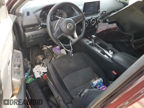 2020 Nissan Sentra SV with VIN 3N1AB8CV4LY306331, listed as a Copart auction lot 47730025 with 40,534 mi miles and Salvage Title. Bid and sale history available at carsss.com. Image 8.