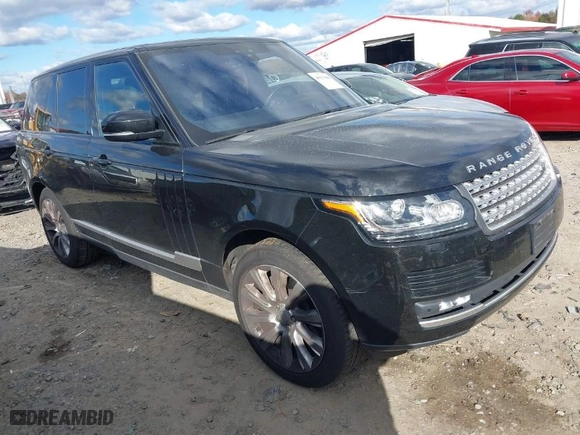 2017 Land Rover Range Rover with VIN SALGS2FE4HA367554, listed as a IAAI auction lot 40933484 with 87,757 mi miles. Bid and sale history available at carsss.com. Image 1.