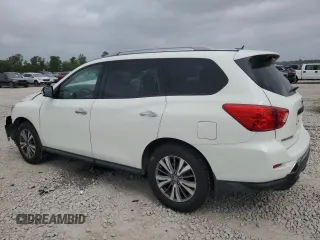 2018 Nissan Pathfinder SV z VIN 5N1DR2MN8JC613164, wystawiony jako Copart lot #51172865 z przebiegiem 126 016 mil mil oraz Szkoda całkowita • Salvage title. Historia ofert i sprzedaży dostępna na DreamBid. Obrazek 2.