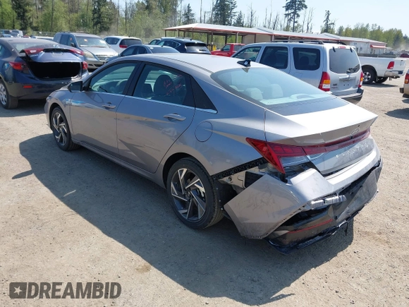 2025 Hyundai Elantra SEL Convenience with VIN KMHLS4DG0SU985915, listed as a IAAI auction lot 42111123 with 680 mi miles and . Bid and sale history available at DreamBid. Image 3.